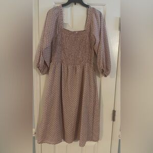 Orange Creek Brown Smocked Dress